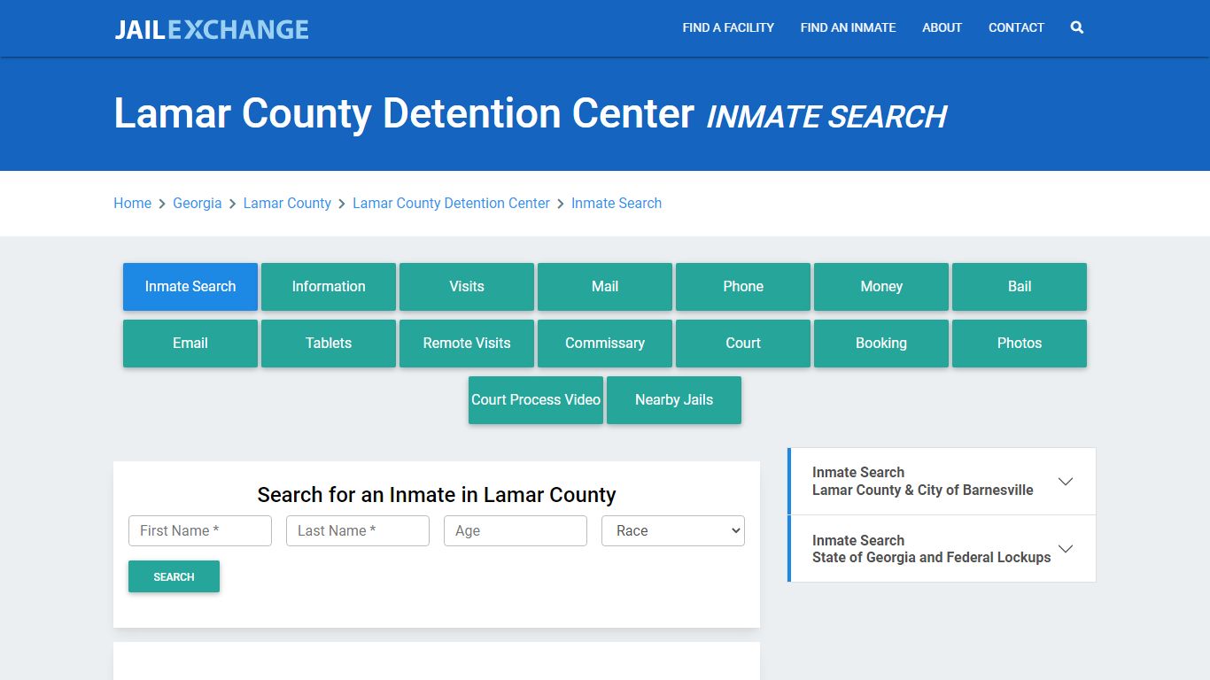 Lamar County Detention Center, GA Inmate Search: Roster & Mugshots